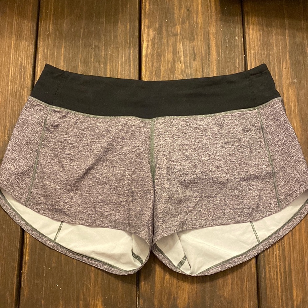 Lululemon Speed Up High Rise 4in Grey Shorts